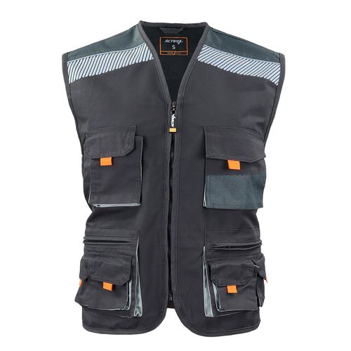 Chaleco Geólogo Gris-Negro XR-100