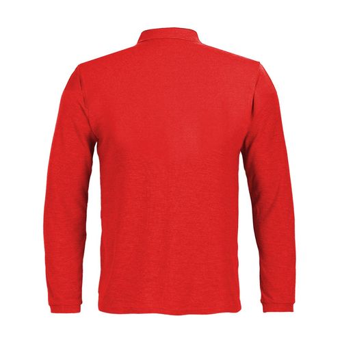 Polera Activex Pique Roja M/Larga UV
