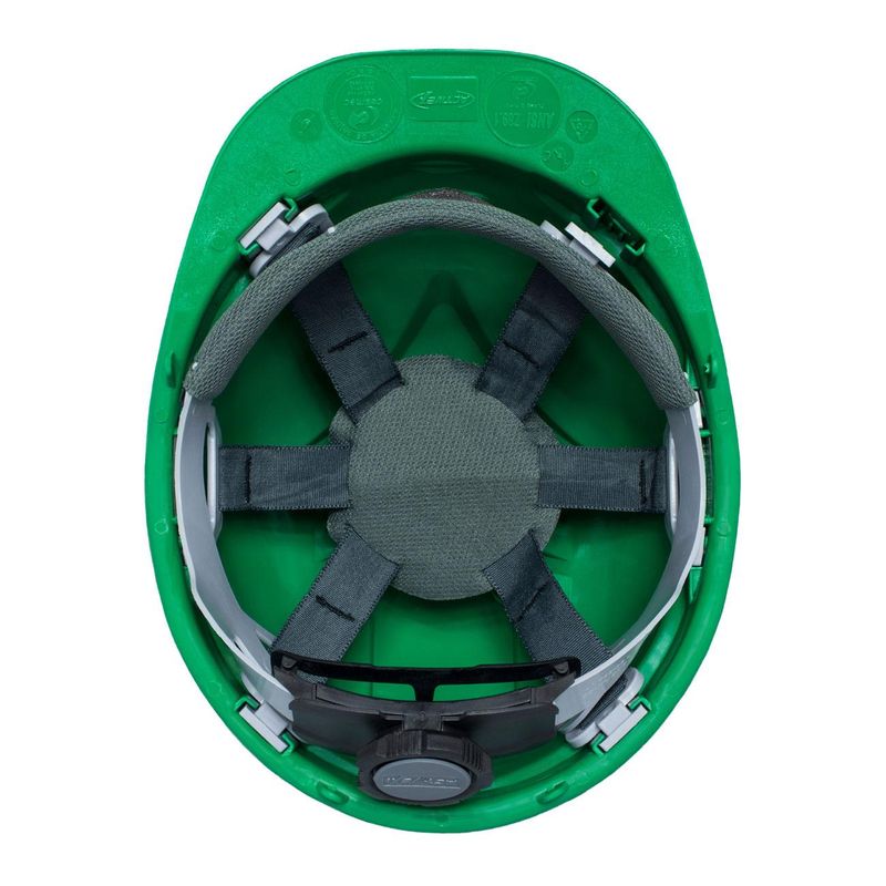 Casco-Activex-I-Verde-Arnes-cinta-6-Puntas-Ratchet