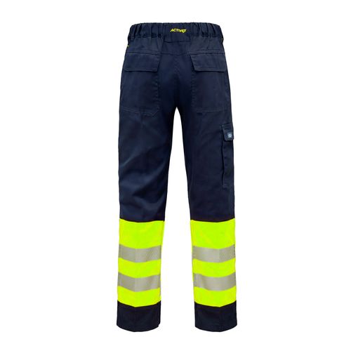 Pantalón Activex HV-100 Bicolor Amarillo / Azul