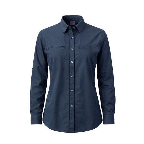 Blusa Lightwind W2400 Poliéster UV Azul Marino