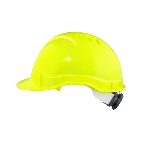Casco Activex I Amarillo Flúor Arnes cinta 6 Puntas Ratchet